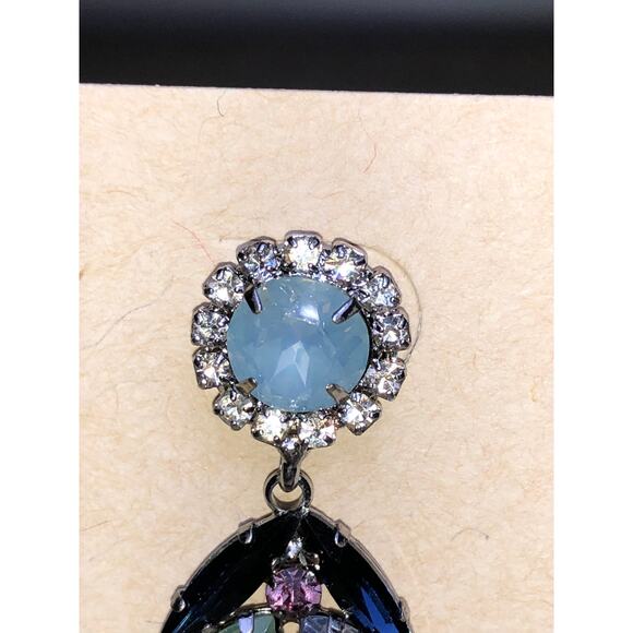 CHLOE + ISABEL Crystal Fringe Statement Drop Earrings - E013 - Picture 2 of 4